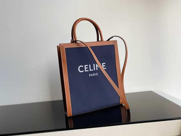 Fake Discount Celine Cabas Triomphe MiNi Blue Hand Messenger Bag